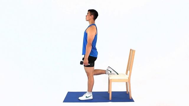 Bulgarian split squat with dumbbells смотреть онлайн