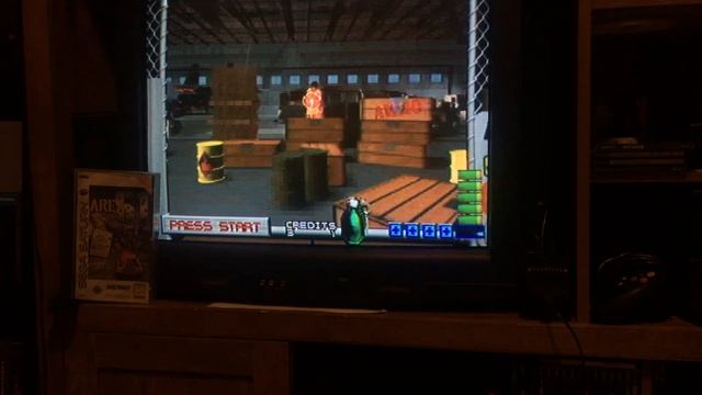 Area 51 Sega Saturn off screen gameplay with Nyko Super Cobra Lightgun смотреть онлайн