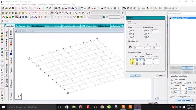 HOW TO EDIT GRIDS IN STAAD PRO_STAAD PRO TUTORIALS_SNAP NODE BEAM METHOD_STAAD PRO IN TAMIL смотреть онлайн