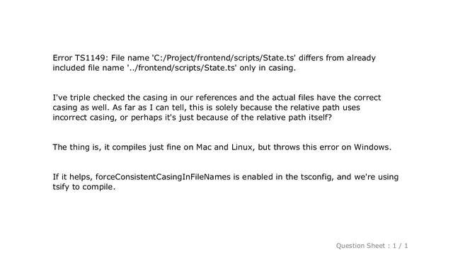 Windows : 'File name differs from already included file name only in casing' on relative path with смотреть онлайн