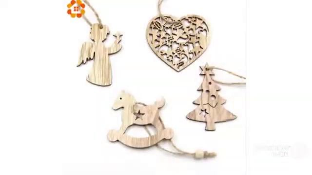 Деревянные Подвески, Украшения для рождественской вечеринки с Aliexpress смотреть онлайн