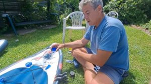 клеем шов сапборда набором #профессионал