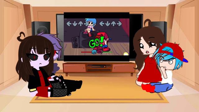 Fnf reacts to different mods! | short | fnf | Gacha club | part 1! l lizzie смотреть онлайн