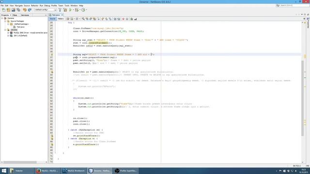 MYSQL ve JAVA arasında Netbeans İçin Nasıl Bağlantı Kurulur ? смотреть онлайн