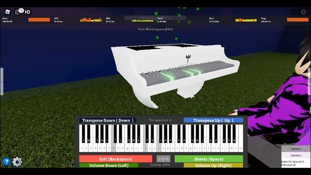 Jotaro's Theme - HFTF ROBLOX Piano смотреть онлайн