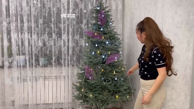 Как украсить ёлку / Шыршаны қалай безендіру керек / Как накрутить гирлянду на ёлку смотреть онлайн
