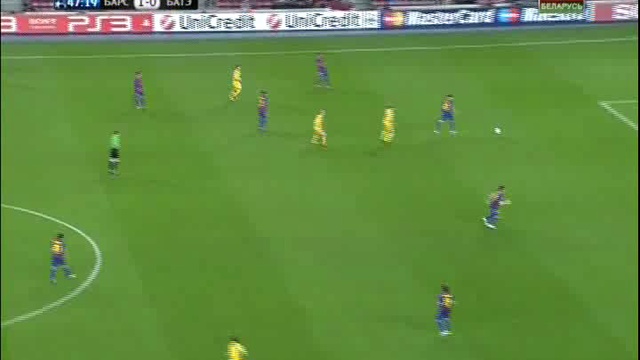 Барса - БАТЭ. Видео 15 - Оборона (4-1-4-1) смотреть онлайн