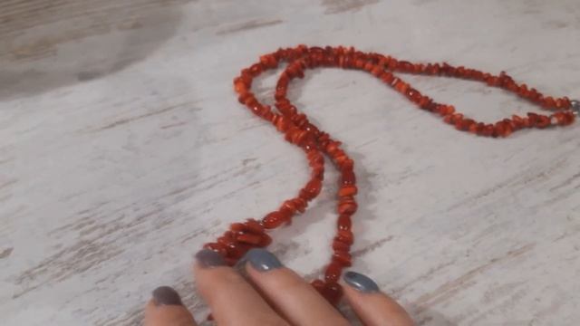Переделка коралловой крошки в бусы.. смотреть онлайн
