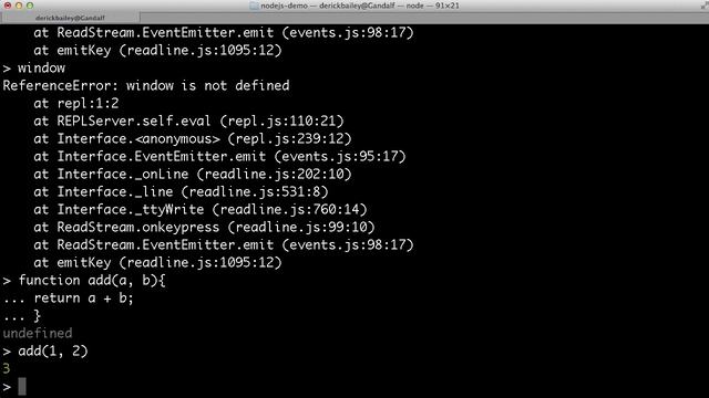 WatchMeCode Episode 19: First NodeJS Code w/ REPL Interface смотреть онлайн