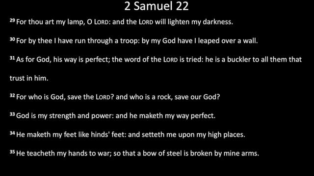 Bible Reading: 21 May - 2 Samuel 22-23 and Psalm 57 смотреть онлайн