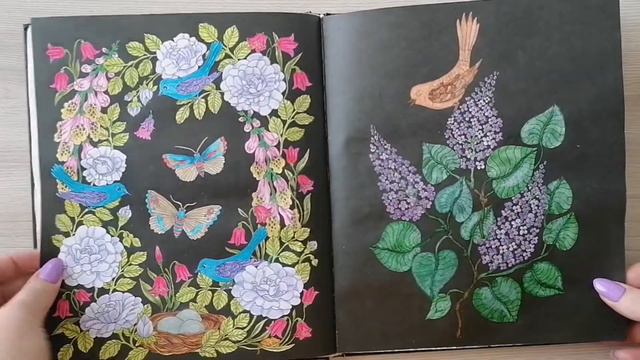 Законченная раскраска. Мария Тролле - В час заката. смотреть онлайн