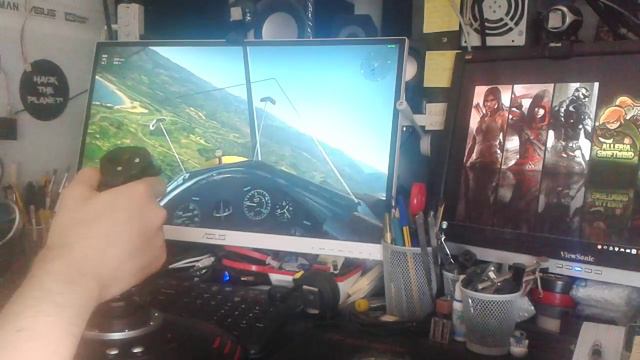 Thrustmaster Joystick Flight Stick X - War Thunder Free Flight Test HD