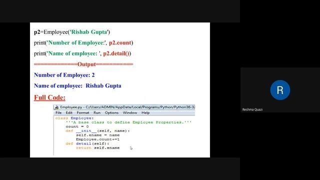 Unit III (Creating Instance Object in Python) смотреть онлайн