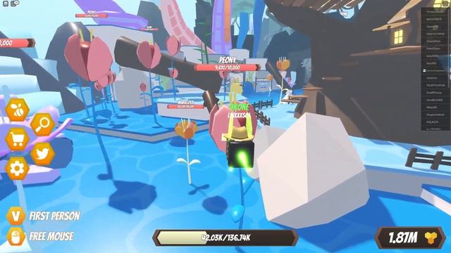 ИГРАЕМ В СИМУЛЯТОР ПЧЕЛЫ В РОБЛОКСЕ! Roblox Bee Sim смотреть онлайн