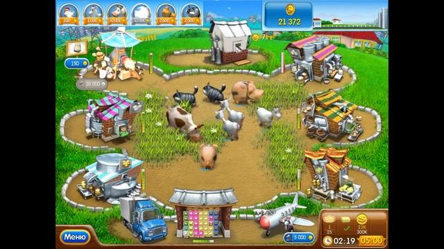 Веселая ферма. Печем пиццу , 74 уровень (Немецкая 5) смотреть онлайн