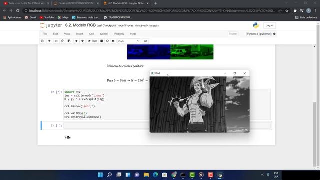 6.2. Aprendiendo OpenCV con Python - Modelo RGB. смотреть онлайн
