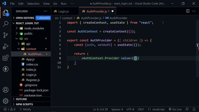 React User Login and Authentication with Axios смотреть онлайн