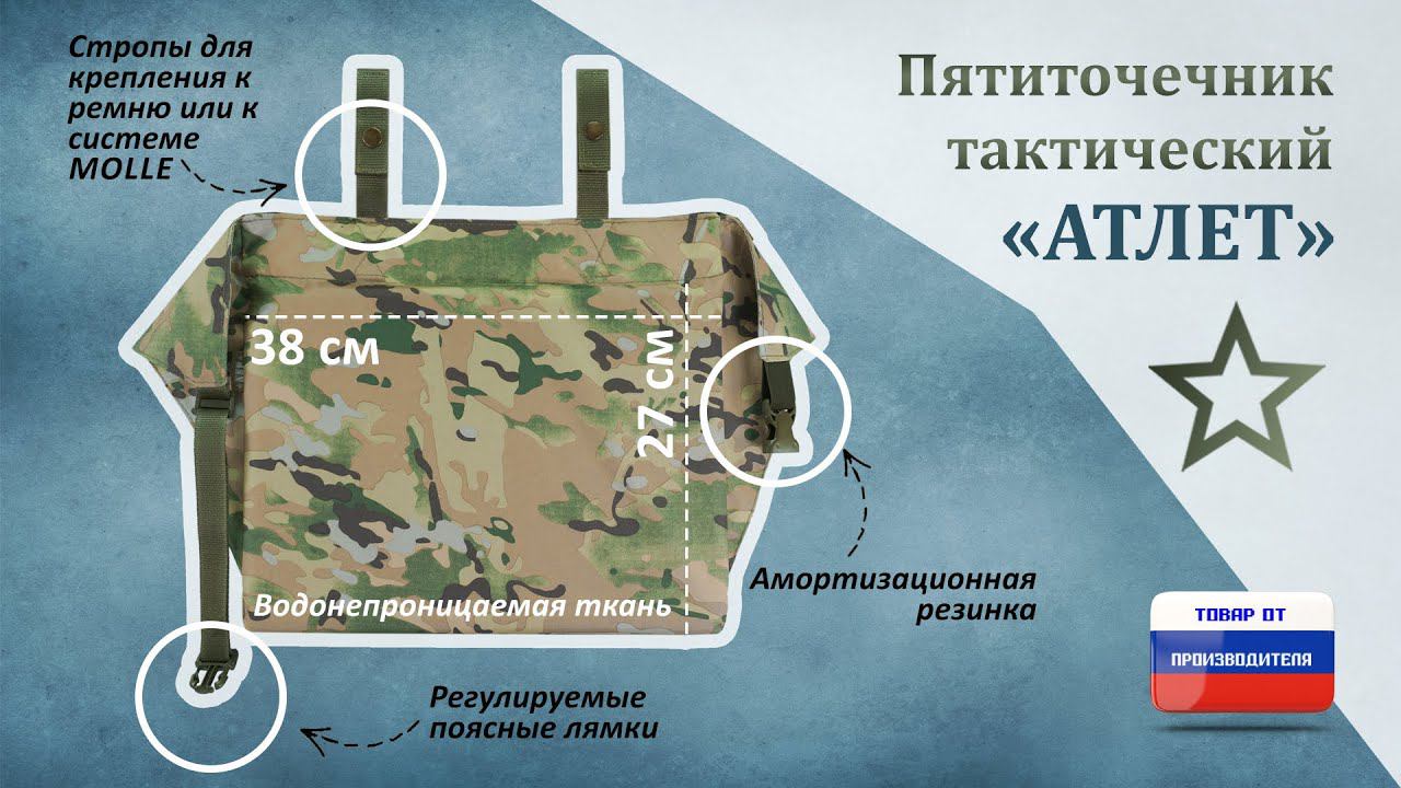 Пятиточечник "Атлет", цвет: мультикам. Промо-ролик.
