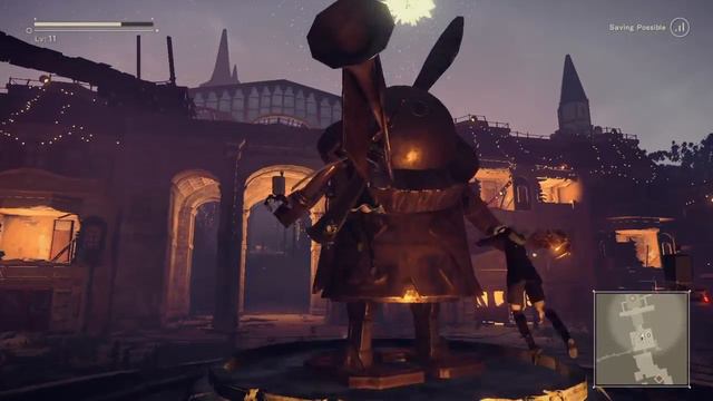 NieR Automata Boss Battle - Amusement Park Goliath Tank Battle смотреть онлайн
