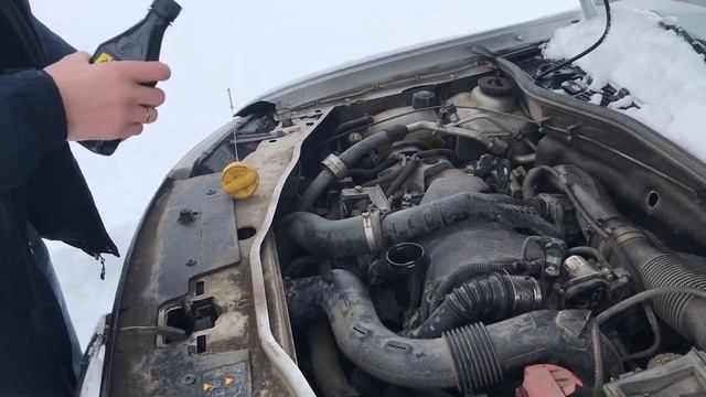 Renault DUSTER Expression 1,5 4х4 МКП6. Заливка Форум Синтетик в двигатель. смотреть онлайн