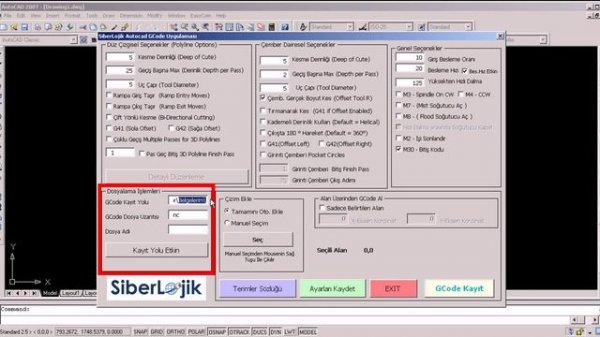 G Code Autocad Plugin