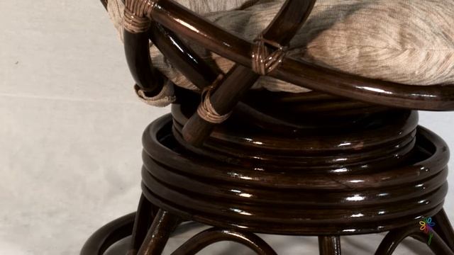 Кресло вращающееся из ротанга 05/01 смотреть онлайн