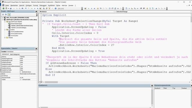 Excel VBA Tabelle: barrierefreie Softwareentwicklung - Sehbehinderung смотреть онлайн