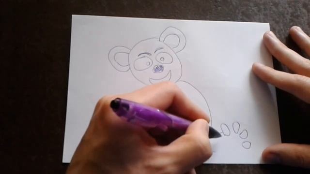 Как поэтапно нарисовать МИШКУ для начинающих и детей? How to DRAW Bear pup смотреть онлайн