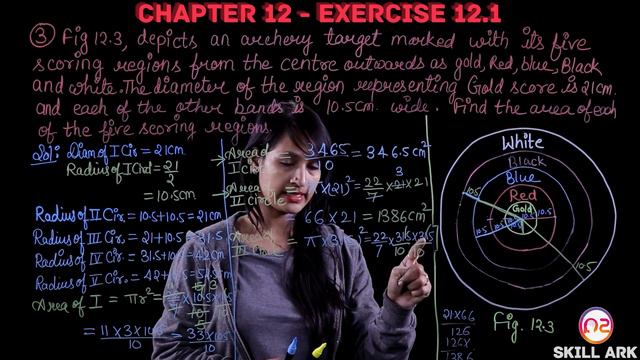 Class 10 Maths, Ch. 12, Exercise 12.1 (Q.1, 2, 3,4 & 5) | Areas Related to Circles смотреть онлайн