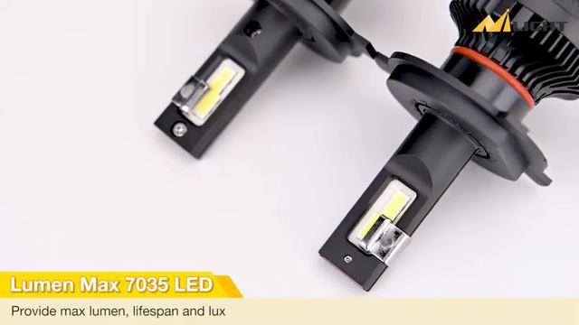 Nilight A9 H4 LED Headlight Bulb, 100W 20000lm 9003 / H4 LED High Low Beam смотреть онлайн