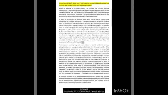 IELTS task 2 Cause and Solution essay | Band 8 template смотреть онлайн