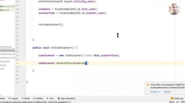 QR and Barcode Scanner App in Android Studio | QR code scanner android studio