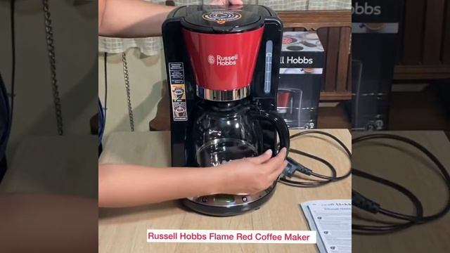 UNBOXING: Russell Hobbs Flame Red Coffee Maker смотреть онлайн