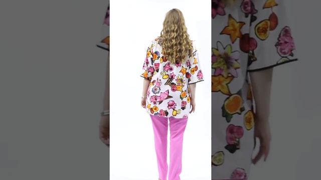 Блуза с экзотическим принтом смотреть онлайн