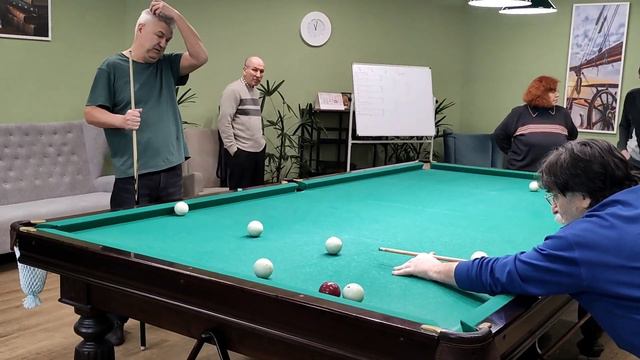 Русский бильярд Старики разбойники 60+Цент Московского Долголетия Ховрино смотреть онлайн