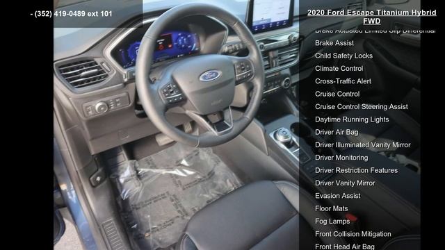 2020 Ford Escape Titanium Hybrid FWD - Spring Hill FL смотреть онлайн