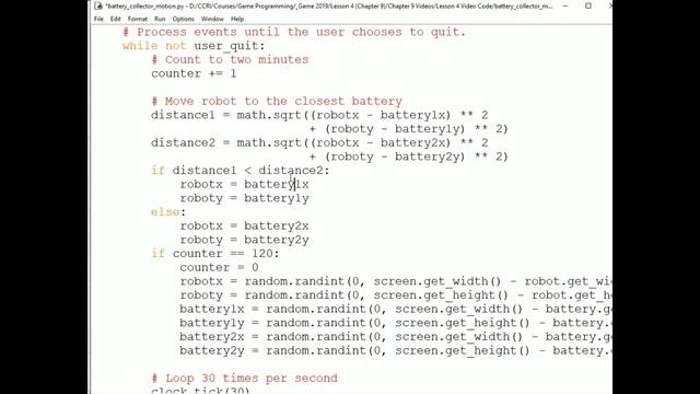 Vector motion in game programming with pygame; No Music; Objects & Games w/ Python Chapter 9 Video смотреть онлайн