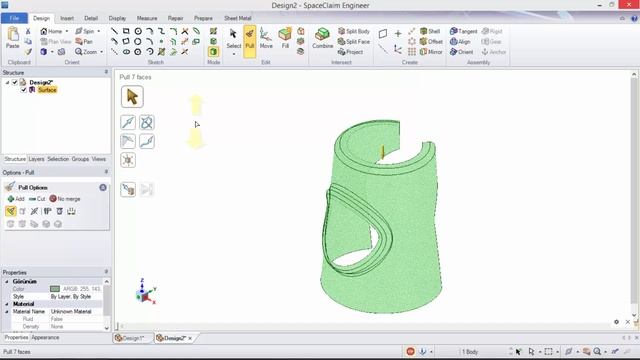 SpaceClaim Simple Surface Design for Beginners смотреть онлайн