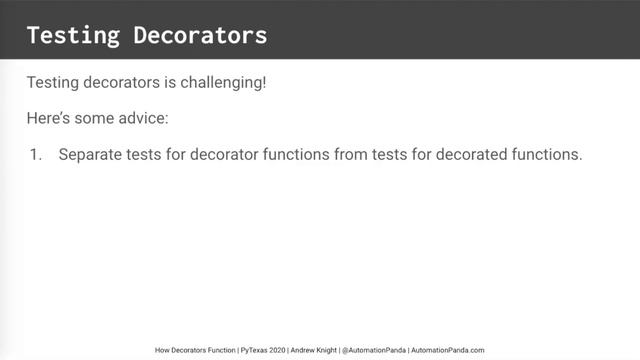 How Decorators Function (Andrew Knight) смотреть онлайн