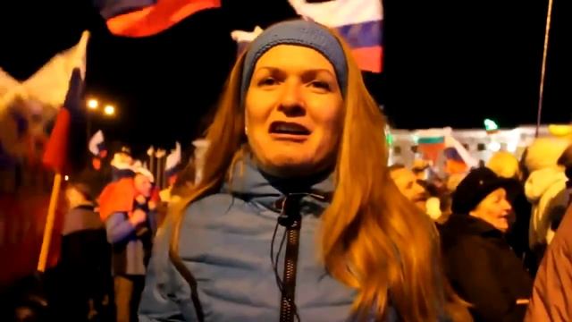 Крым Референдум Жители Симферополя празднуют смотреть онлайн