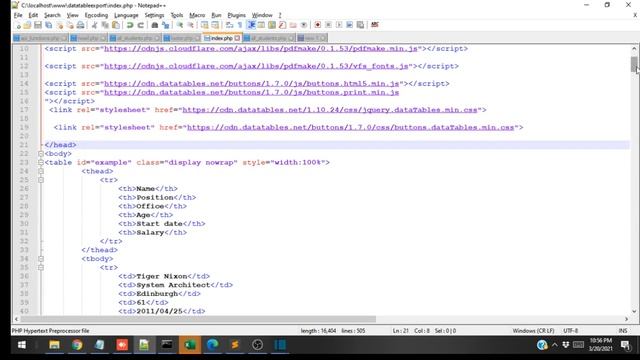 datatables export options columns And column filter || in hindi || priyog educational смотреть онлайн