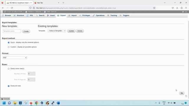 How to export a PDF from a database in MySql with phpmyadmin смотреть онлайн