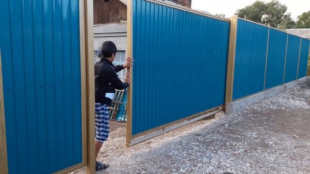 г Талас откатные ворота своими руками смотреть онлайн