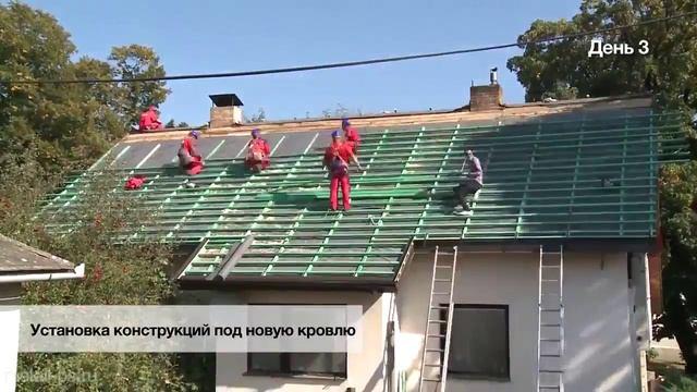 Монтаж металлочерепицы Ruukki от начала до конца смотреть онлайн