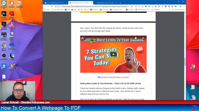 How To Convert A Web Page To PDF смотреть онлайн