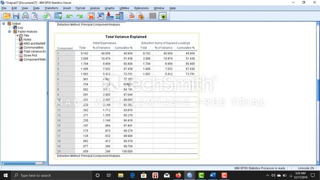 How to do KMO and Bartlett test analysis in SPSS. смотреть онлайн