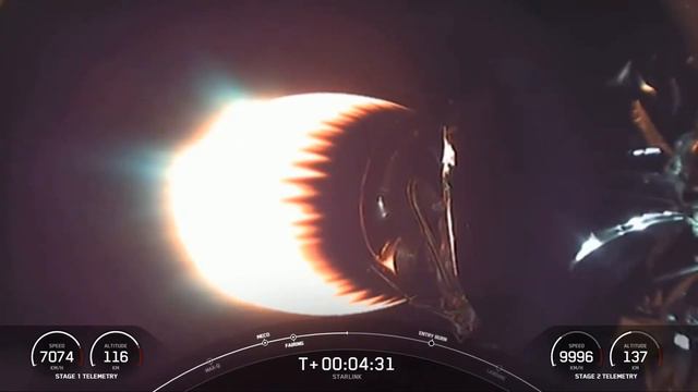 SpaceX Falcon 9 Starlink V1.0-L19, booster landing failure (15 Feb 2021) смотреть онлайн