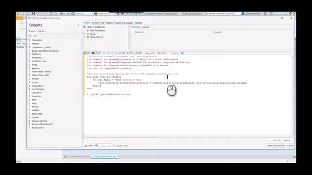 Inventor - How to Link Assembly Positional Reps with iLogic смотреть онлайн