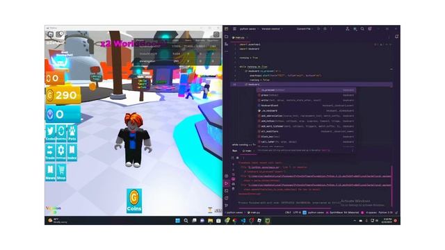 Using python to have a unfair advantage in a roblox game.? смотреть онлайн
