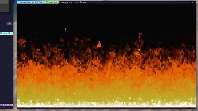 blockishfire: Doom fire in the terminal смотреть онлайн